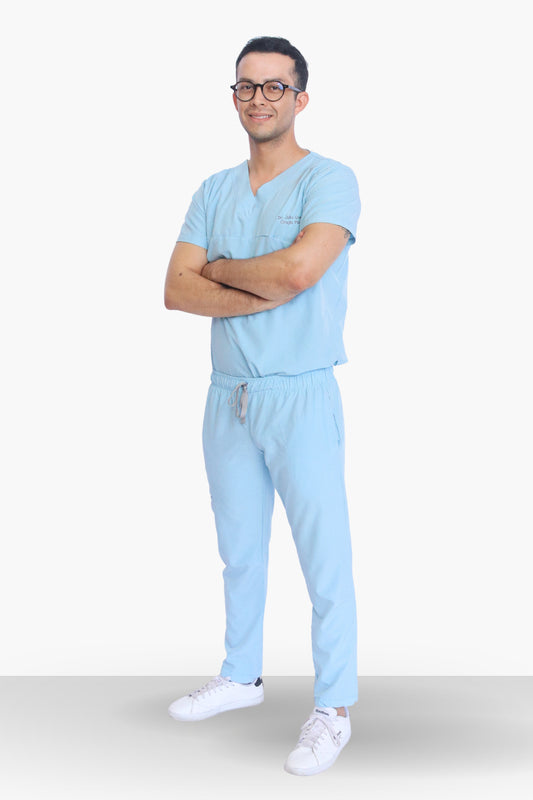 Freedom Azul Cielo Uniforme Quirúrgico - Scrub