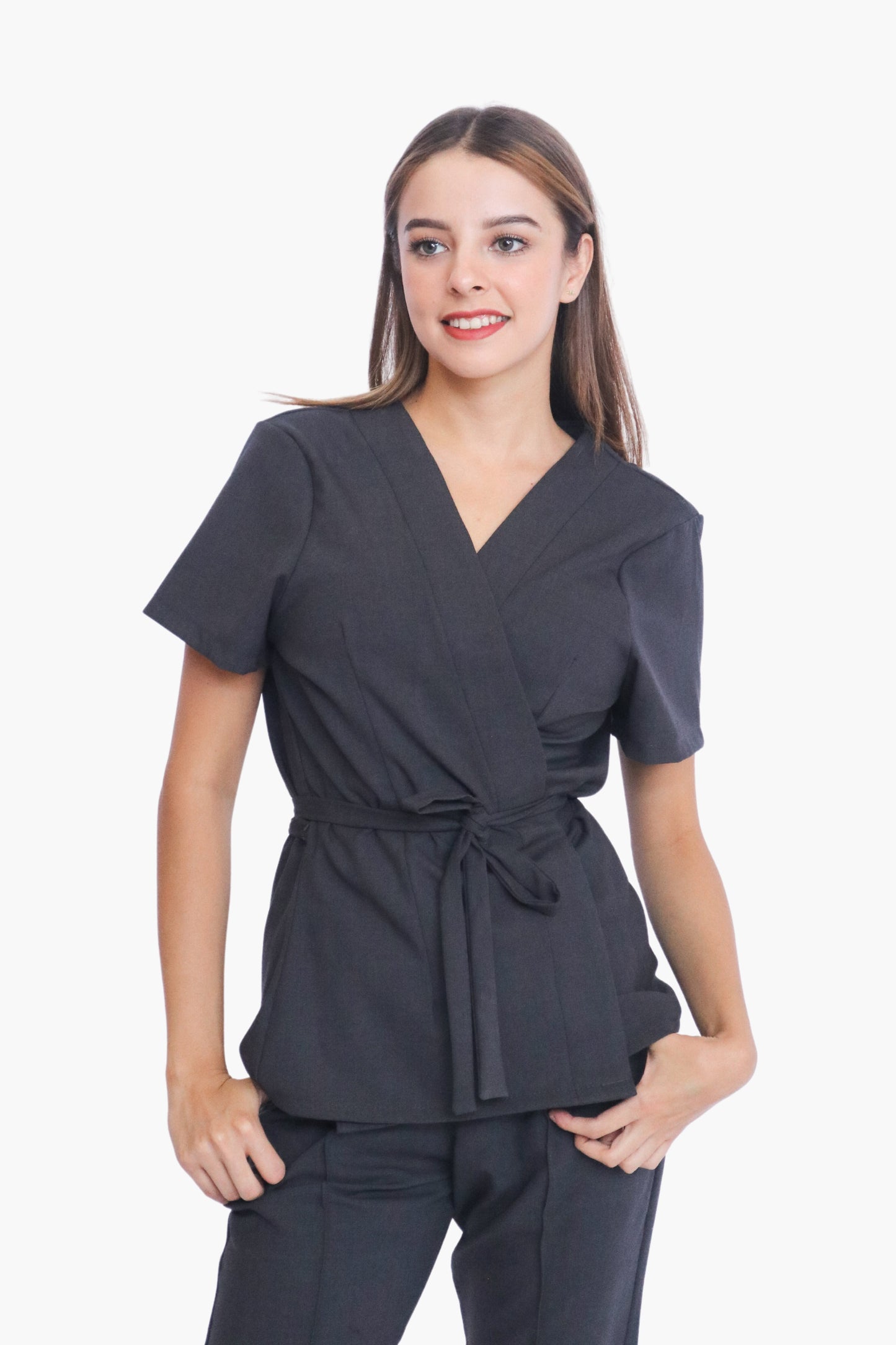 Lavanda Gris Oxford Uniforme Quirúrgico - Scrub