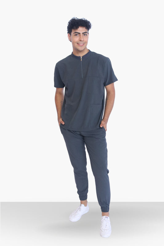 Sport Gris Oxford Uniforme Quirúrgico - Scrub