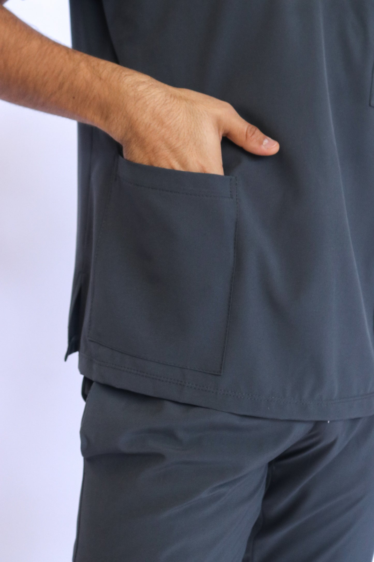 Sport Gris Oxford Uniforme Quirúrgico - Scrub