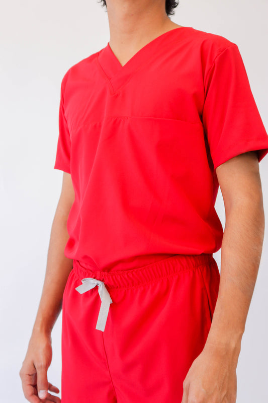 Freedom Rojo Uniforme Quirúrgico - Scrub