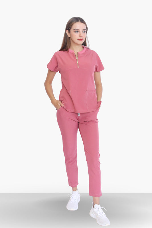 Casual Rosa Palo Uniforme Quirúrgico - Scrub