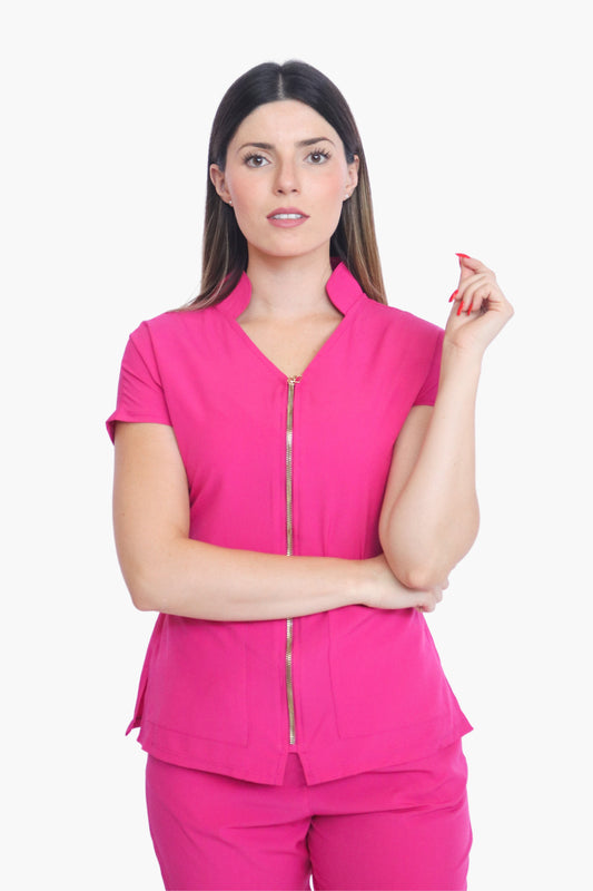 Glam Fucsia Uniforme Quirúrgico - Scrub