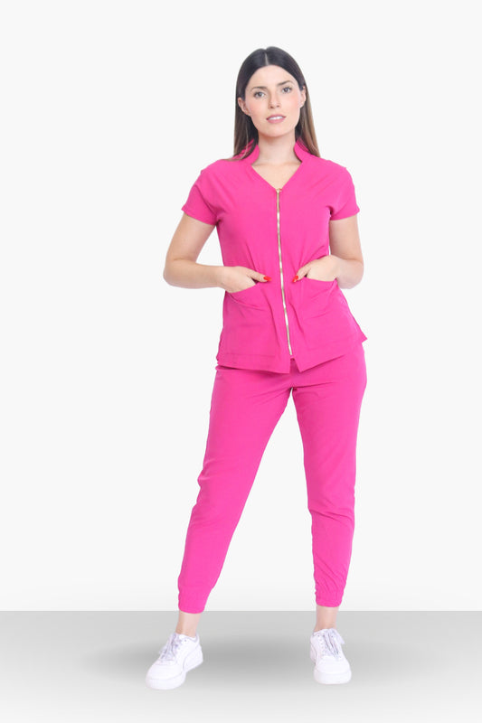 Glam Fucsia Uniforme Quirúrgico - Scrub