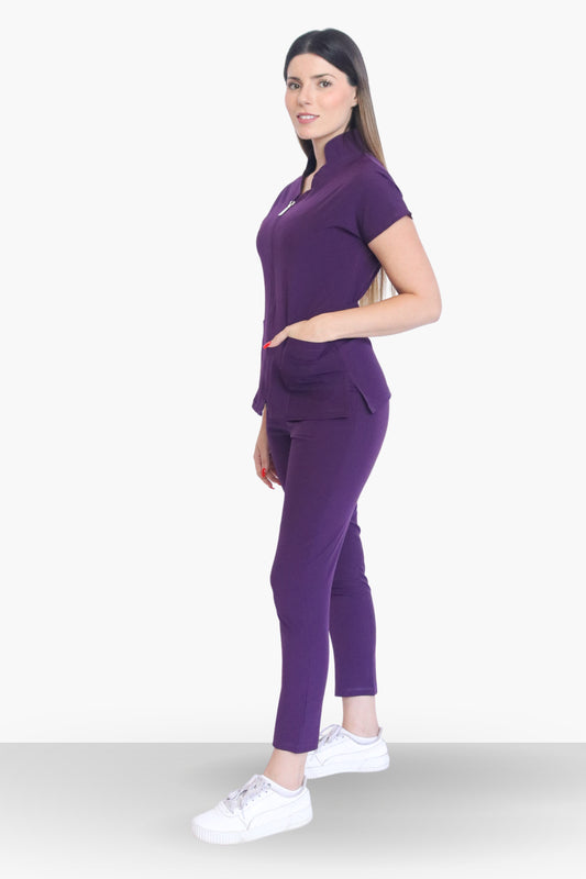 Glam Purpura Uniforme Quirúrgico - Scrub