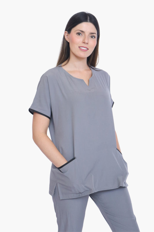 Summer Gris Uniforme Quirúrgico - Scrub