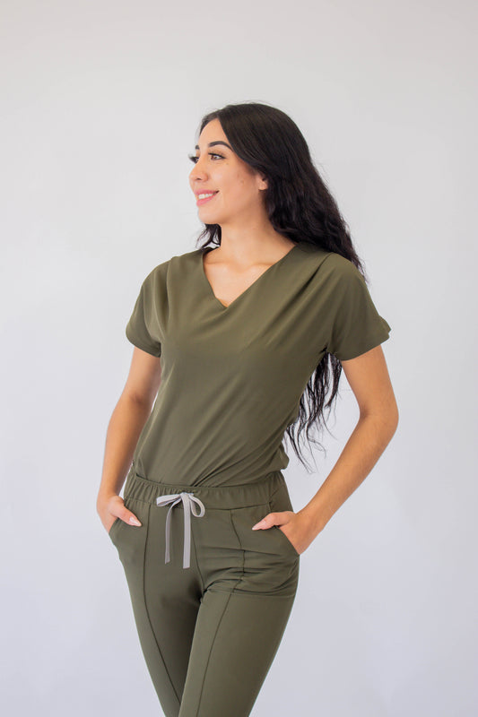 Smart Verde Olivo Uniforme Quirúrgico - Scrub