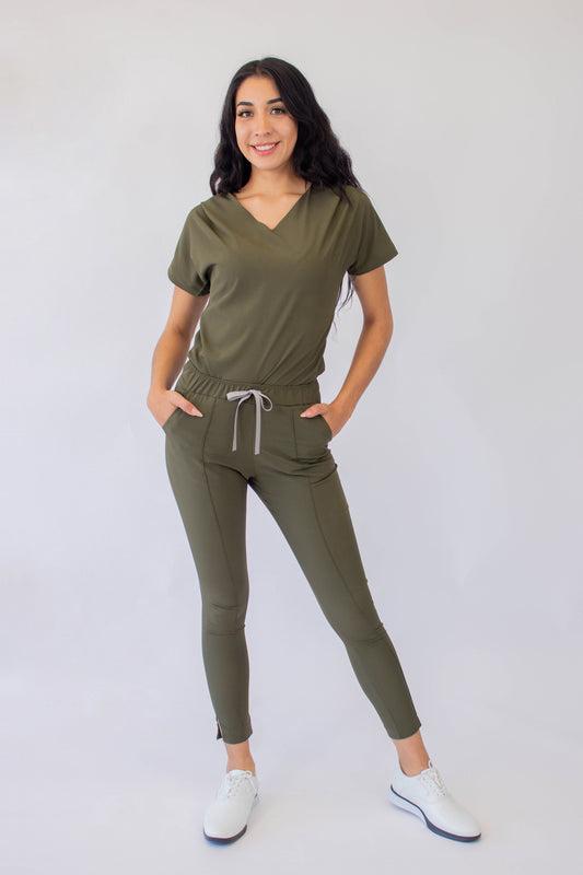 Smart Verde Olivo Uniforme Quirúrgico - Scrub